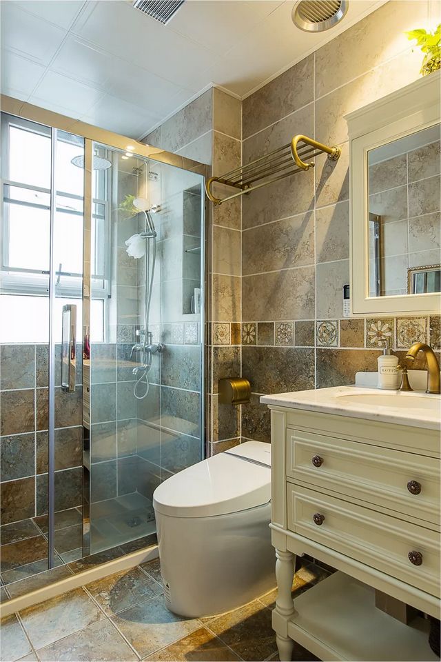 [裝修案例]128平米三居室美式裝修風格，舒適的居家生活