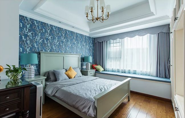 [裝修案例]128平米三居室美式裝修風格，舒適的居家生活