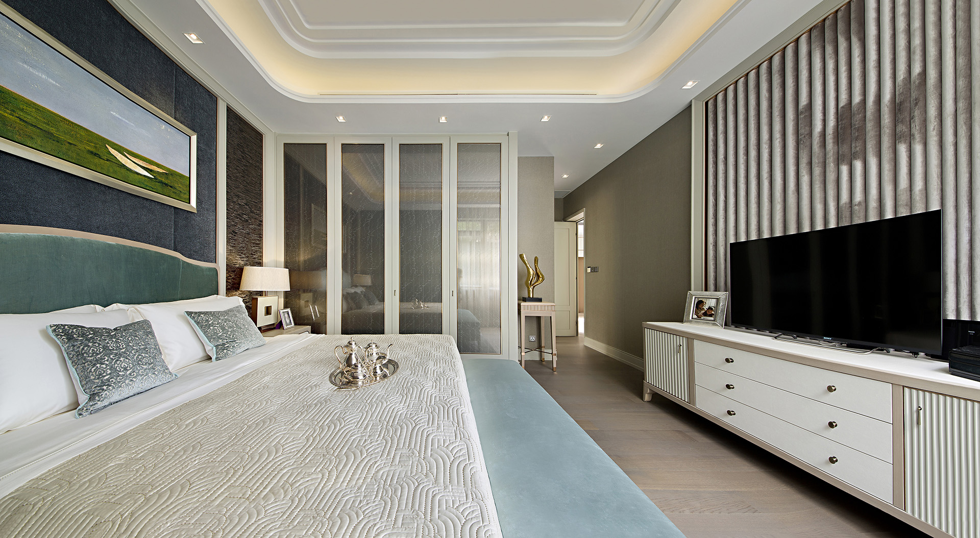 龍湖九里晴川-現(xiàn)代簡約-臥室設(shè)計效果圖