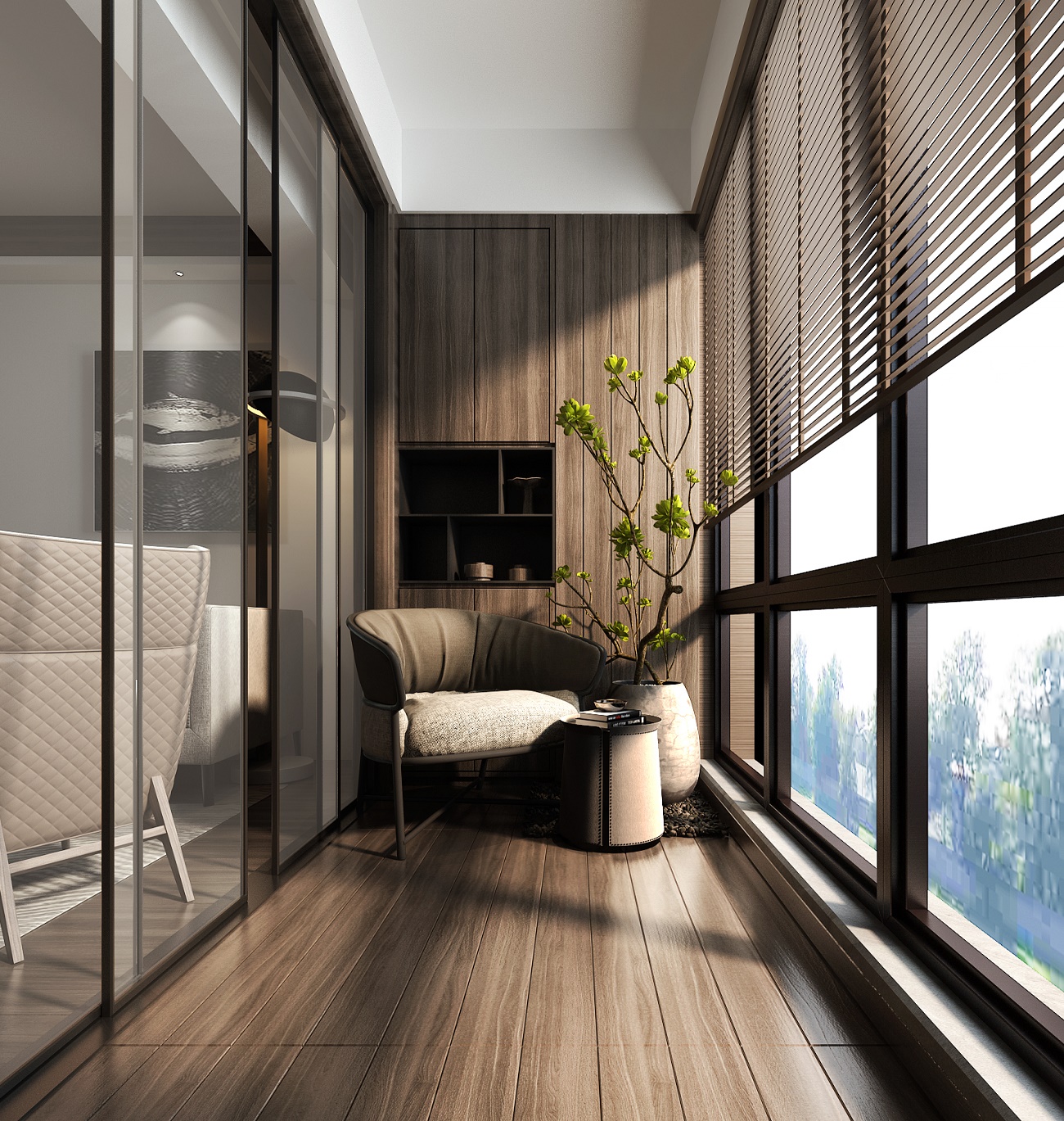 龍湖九里晴川-現(xiàn)代簡(jiǎn)約-臥室設(shè)計(jì)效果圖