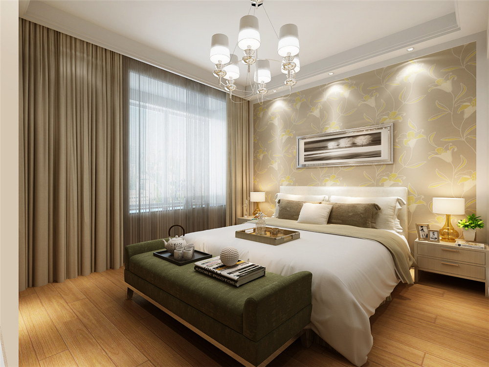 龍湖九里晴川-現(xiàn)代簡約-臥室設(shè)計(jì)效果圖