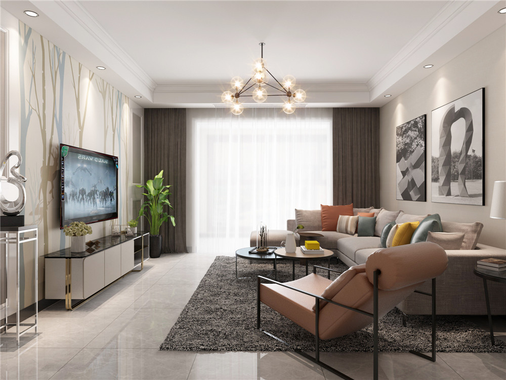 龍湖九里晴川-現(xiàn)代簡約-臥室設計效果圖