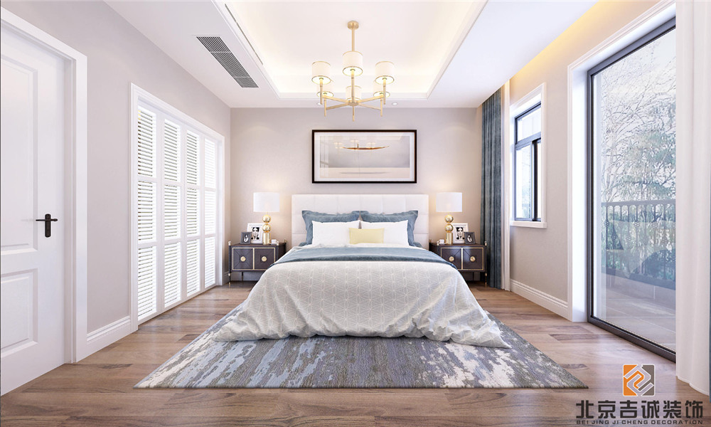 龍湖九里晴川-現(xiàn)代簡約-臥室設計效果圖