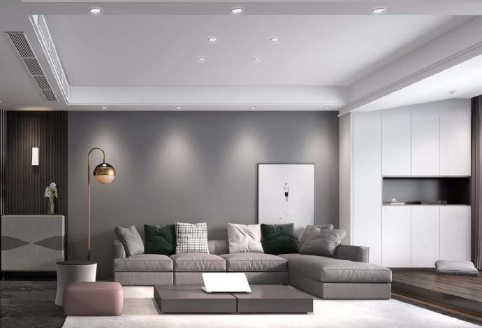 [裝修案例]129平現(xiàn)代簡約風(fēng)格裝修案例，黑白灰的完美詮釋