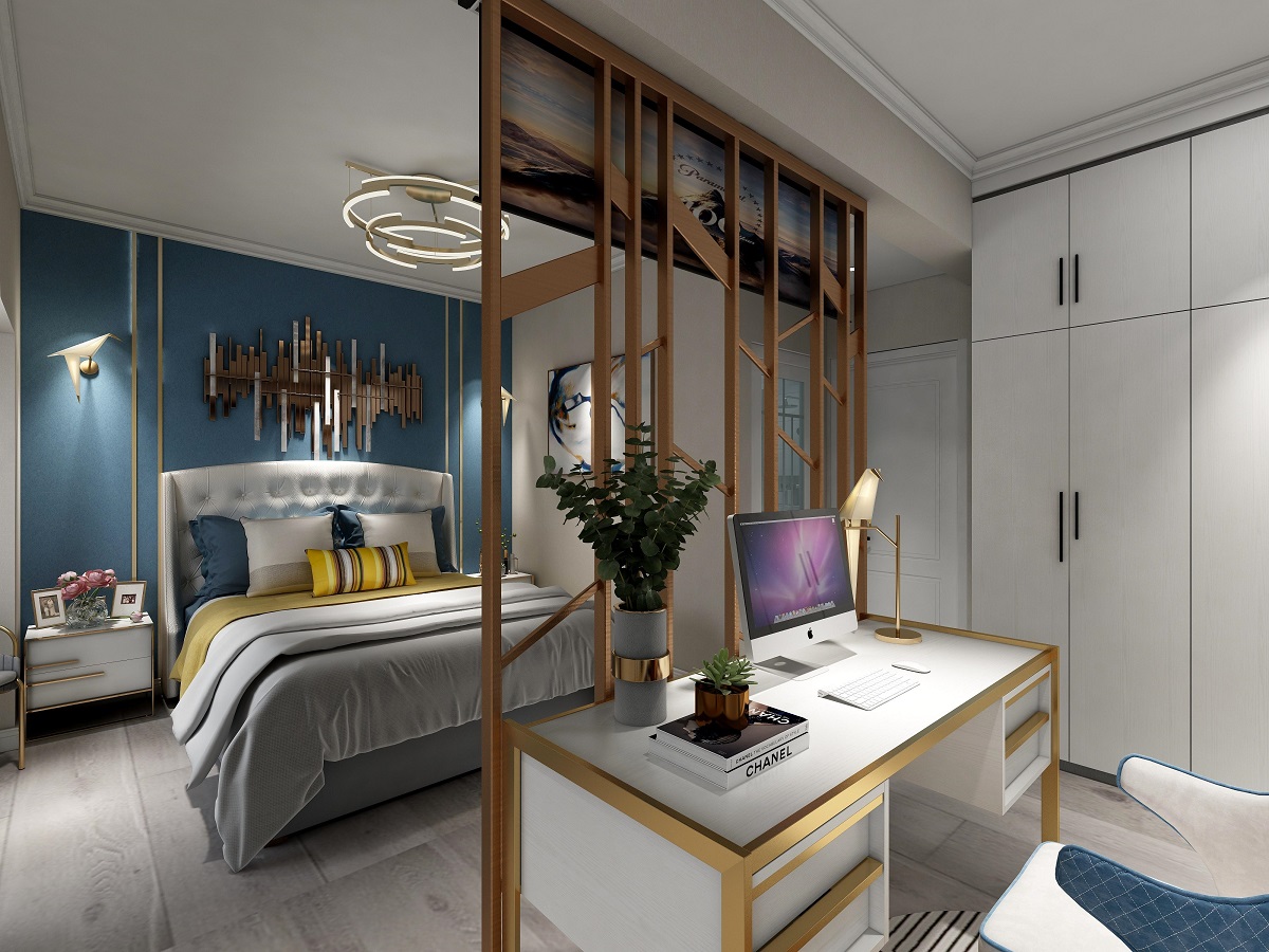 龍湖九里晴川-現(xiàn)代簡約-臥室設(shè)計(jì)效果圖