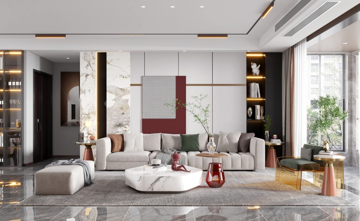 龍湖九里晴川-現(xiàn)代簡約-臥室設(shè)計(jì)效果圖