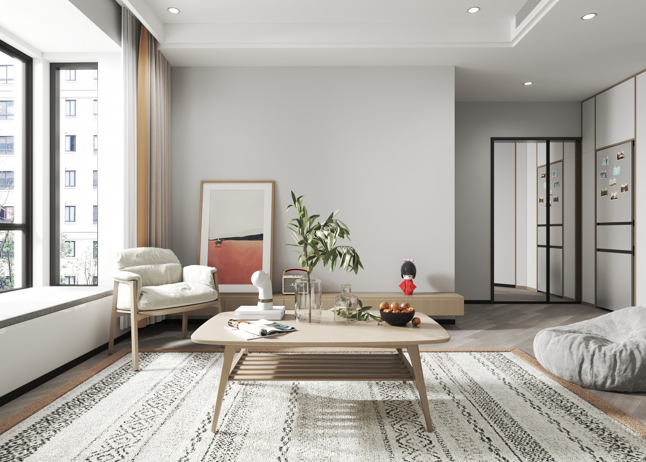 龍湖九里晴川-現(xiàn)代簡約-臥室設(shè)計效果圖